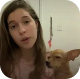 Patricia Concepcion with Remy (ESA)